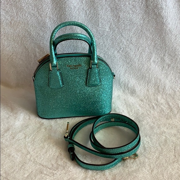 sylvia glitter mini dome satchel